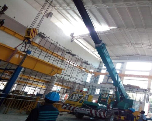 Erection of 30 ton Gantry Crane For Mersen India Private Limited Bangalore